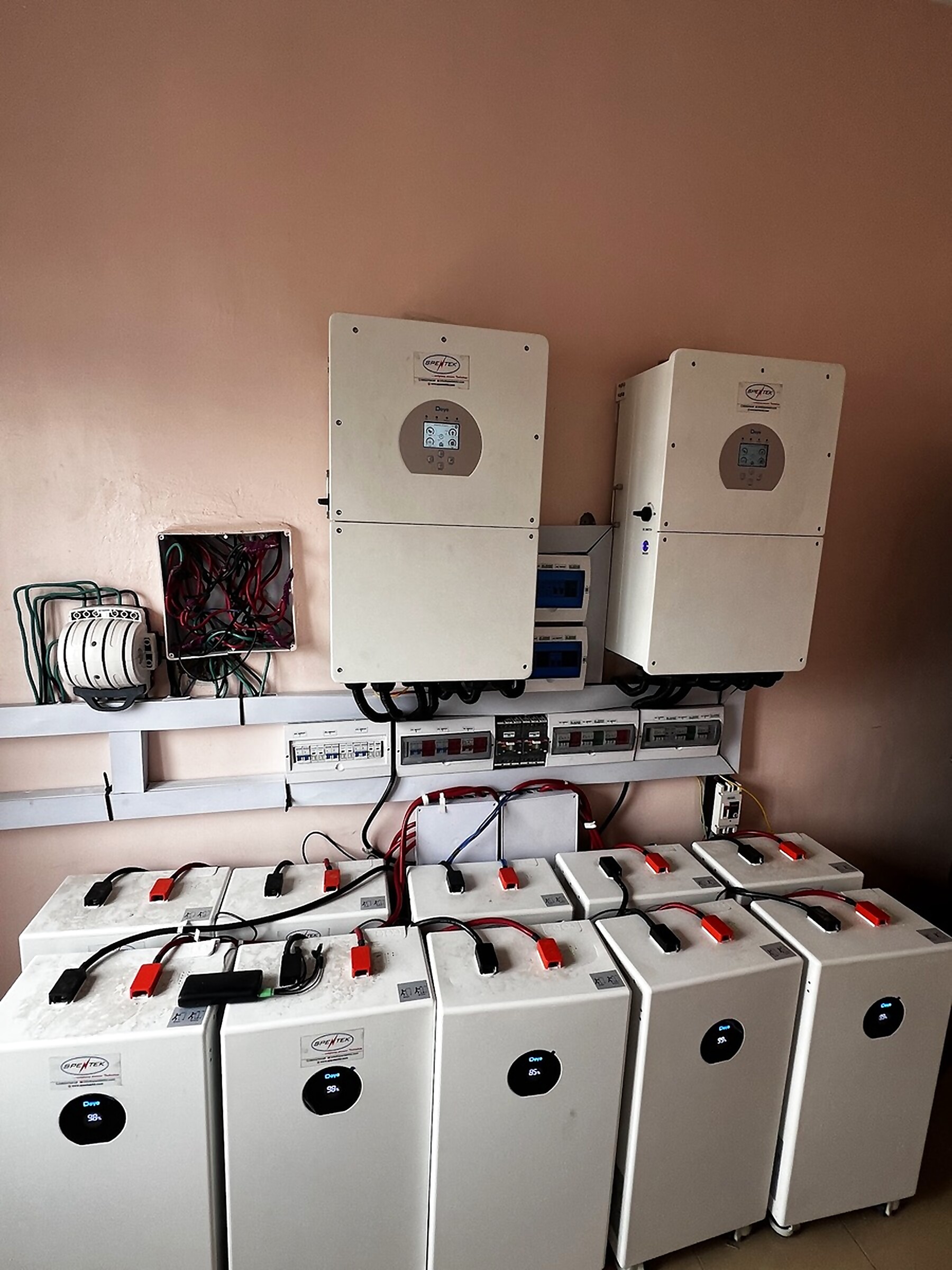 Dual inverter system with a lithium battery bank